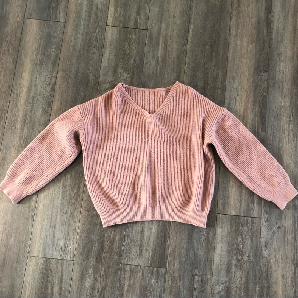 Ribbed Shein knit sweater